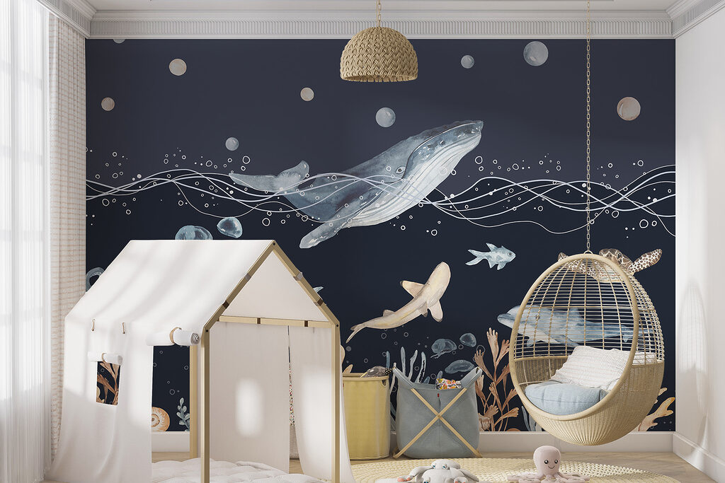 Baleia sobre corais — interior 4