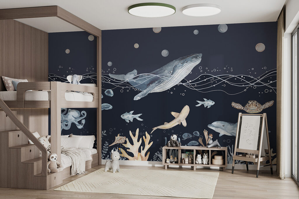 Baleia sobre corais — interior 5