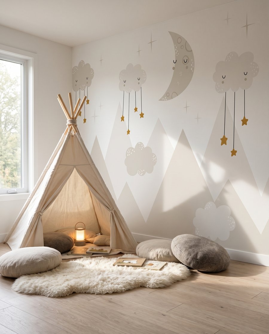 Nuvens redondas e estrelas — interior 5