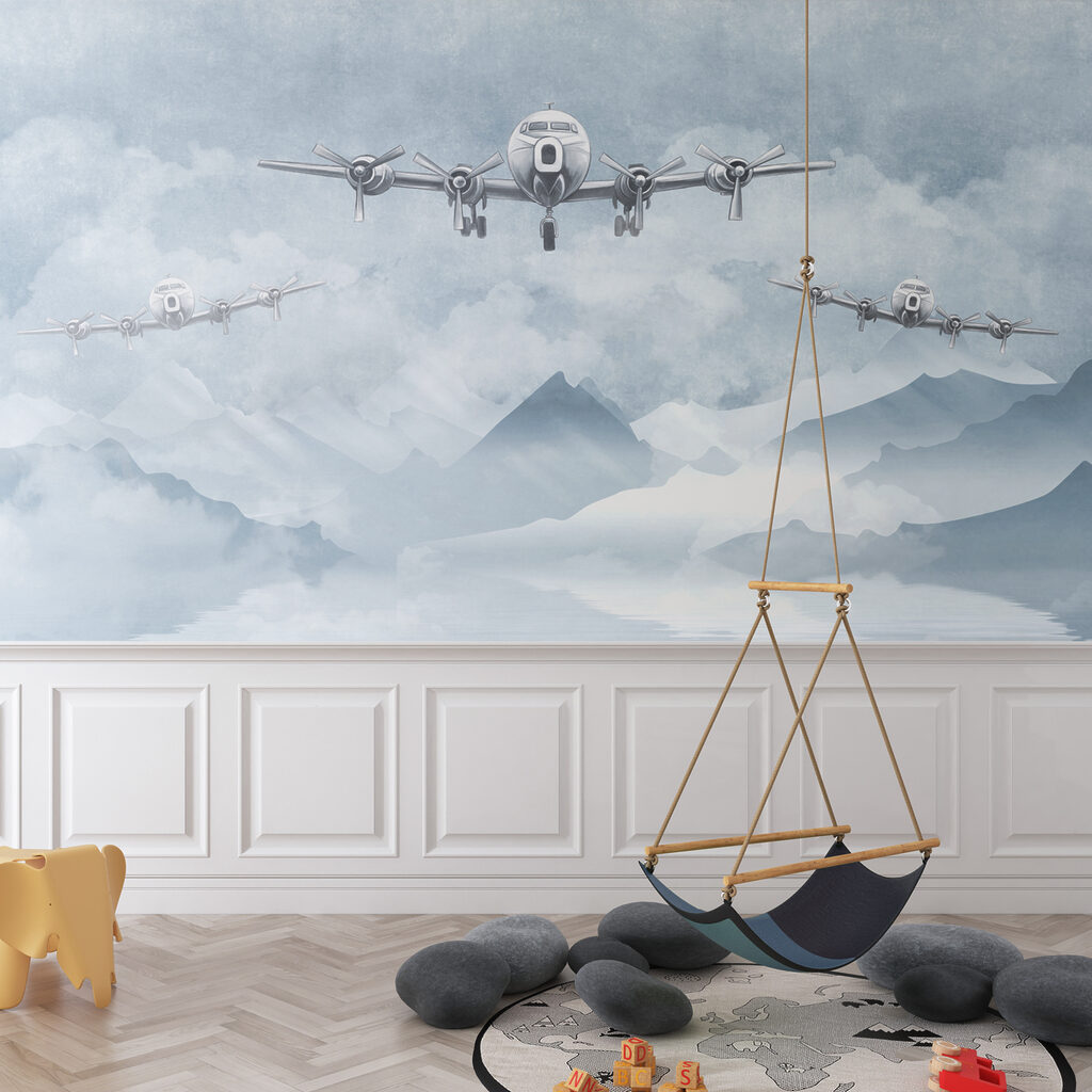 Aviões sobre montanhas nevadas — interior 3