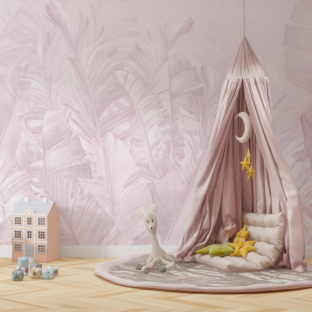 Folhas tropicais suaves — interior 1