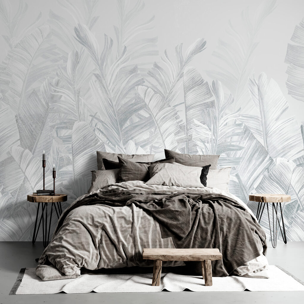 Folhas tropicais suaves — interior 1