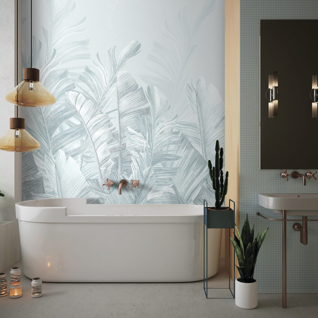 Folhas tropicais suaves — interior 1