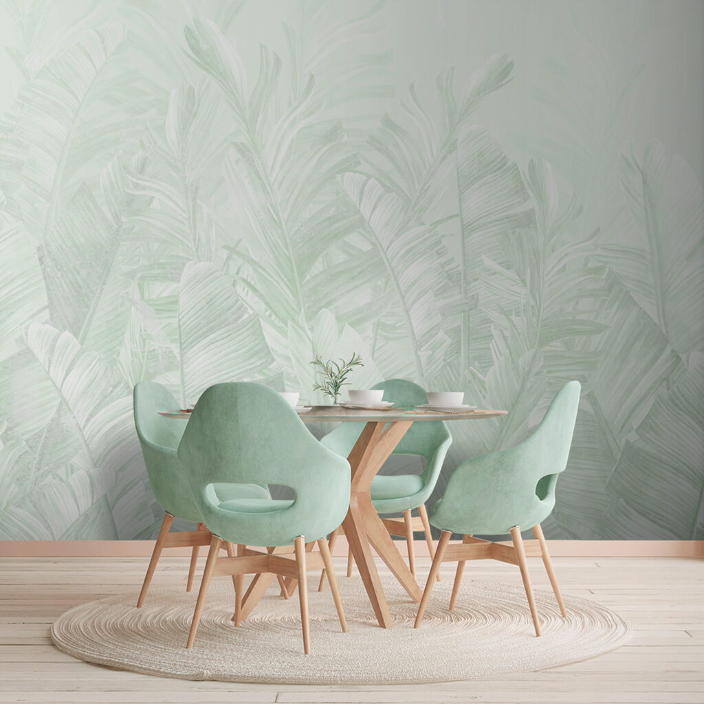 Folhas tropicais suaves — interior 1