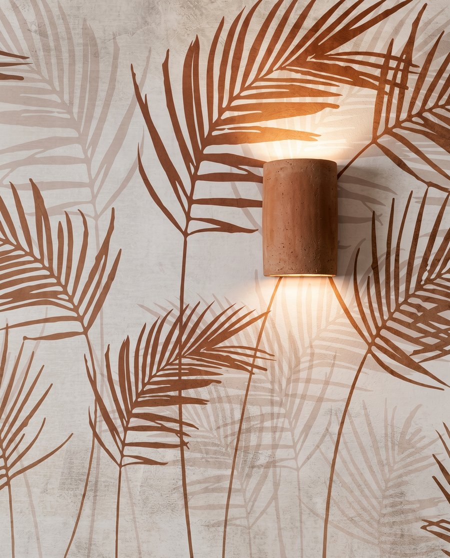 Palmas finas em cobre — detalhe
