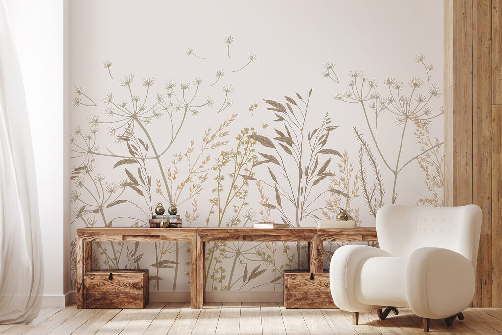Gramíneas e flores silvestres — interior 1