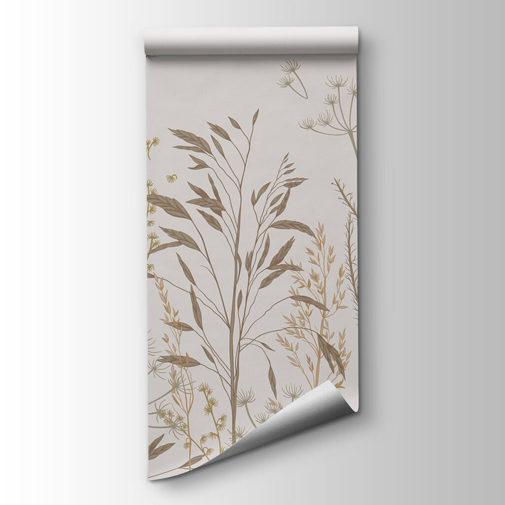 Gramíneas e flores silvestres — vista do produto