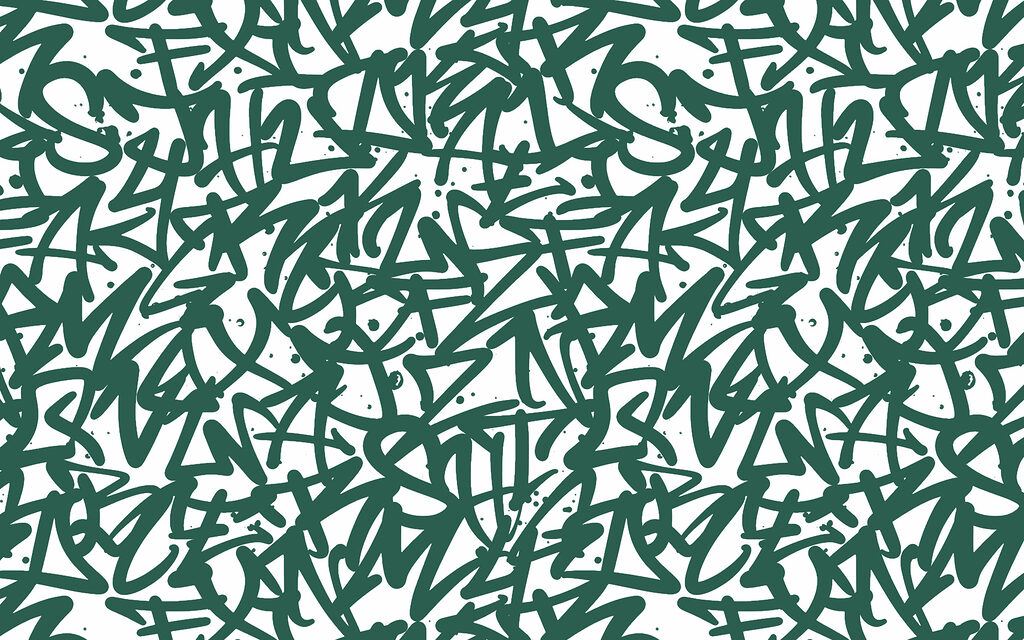 Letras sobrepostas — design completo
