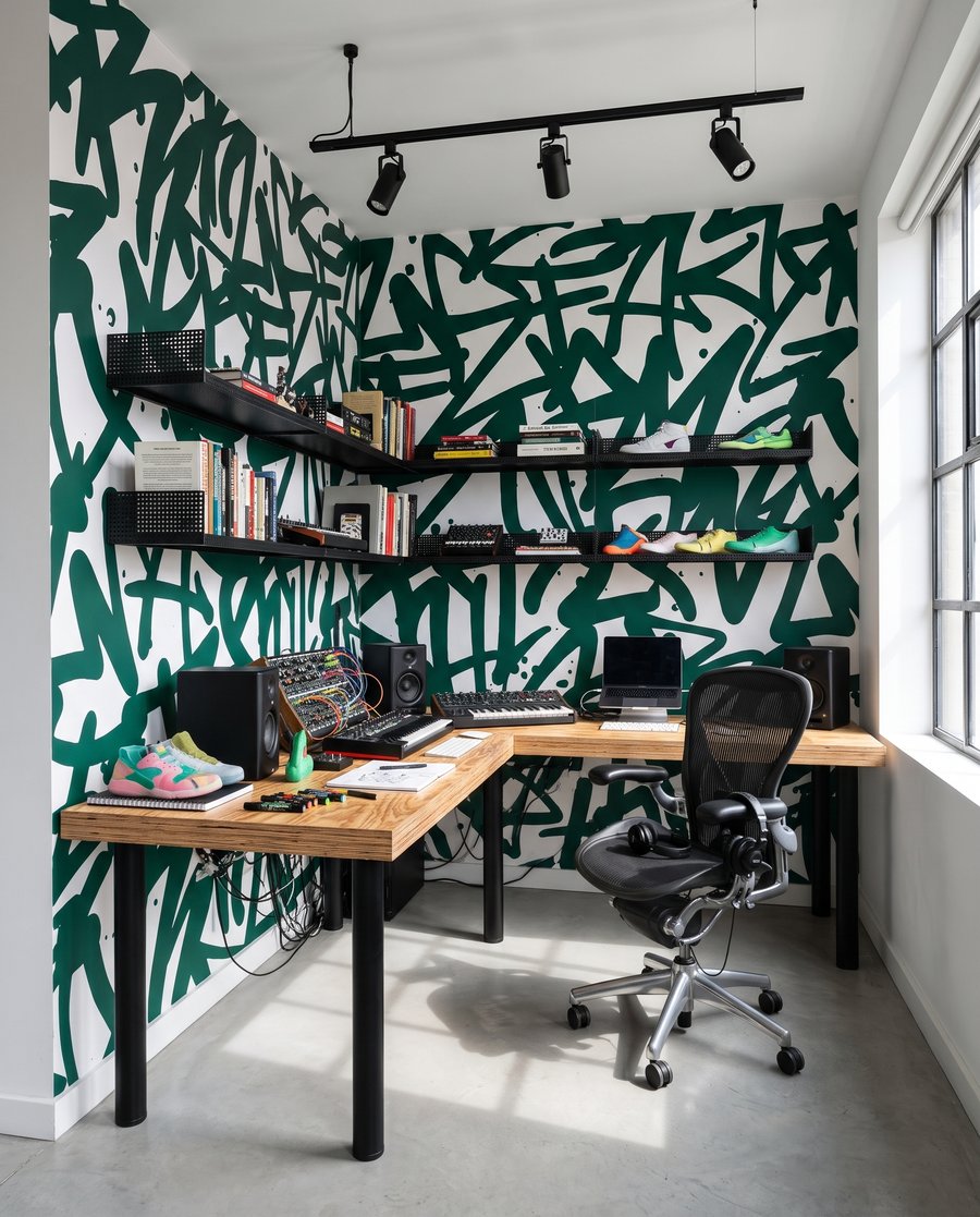 Letras sobrepostas — interior 7