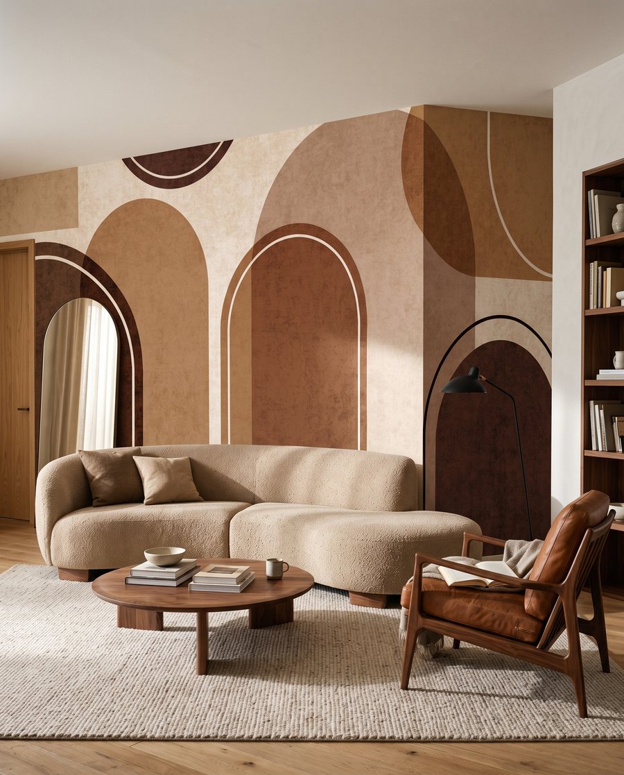Jogo de arcos num interior