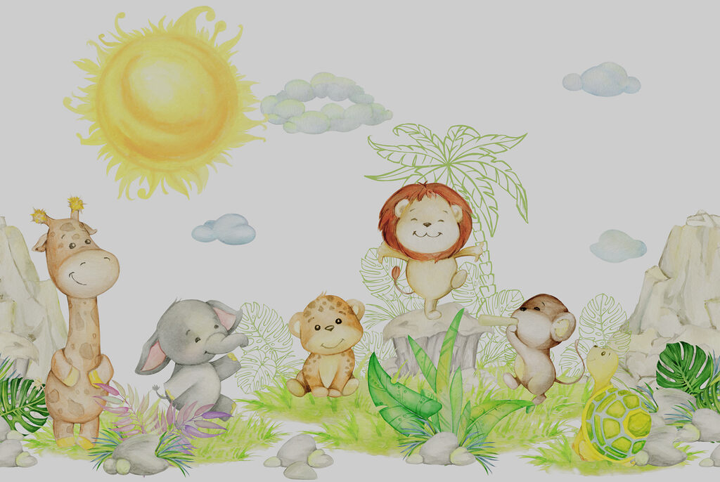 Amigos de safari — design completo