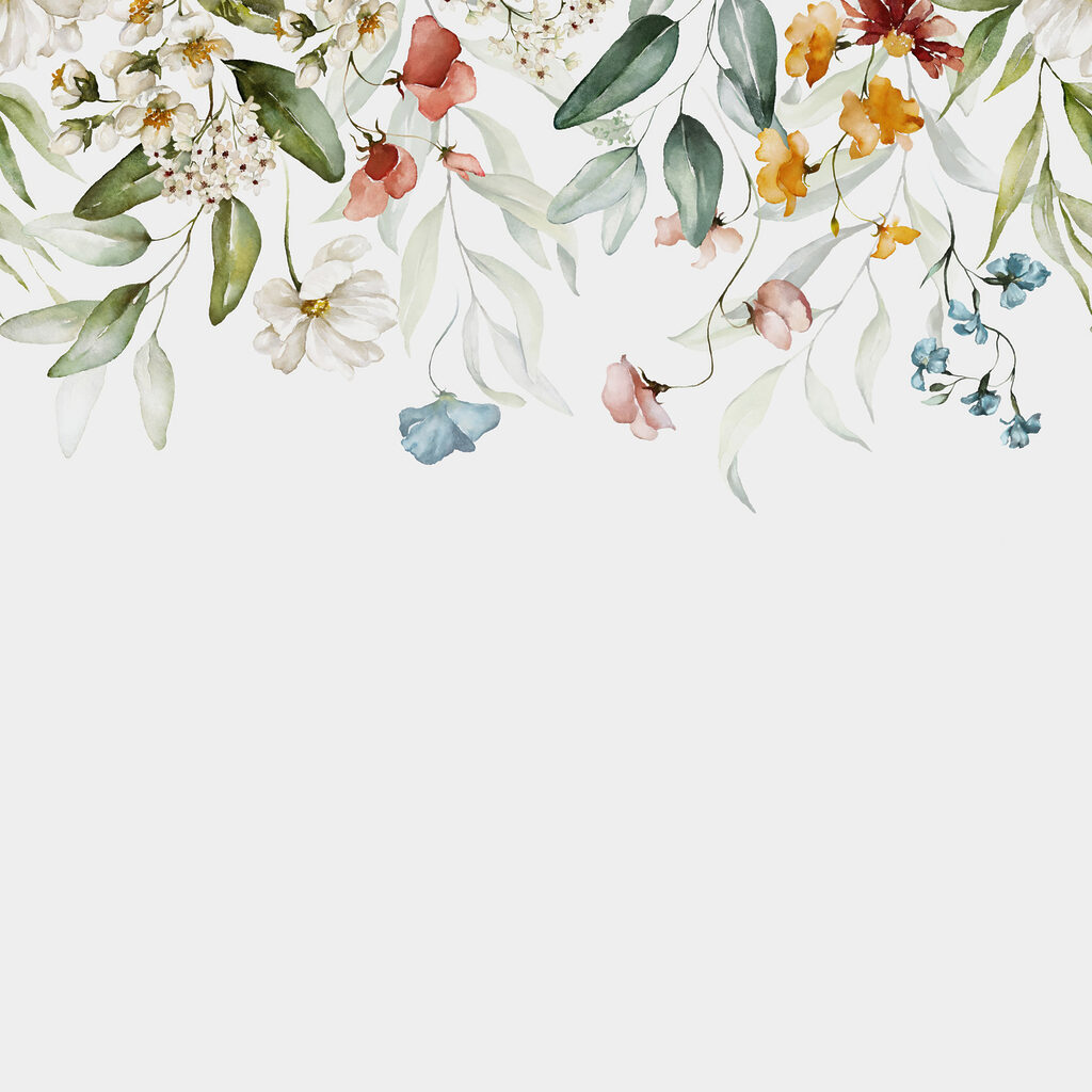 Ramos de flores pendentes — design completo