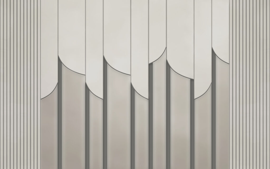Ondulações com bordas curvas — design completo