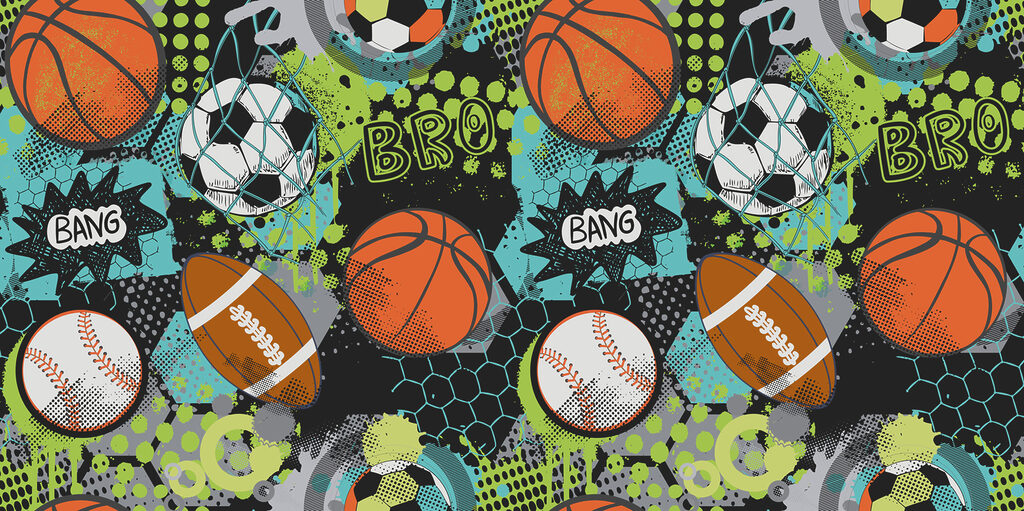 Bolas de desporto — design completo