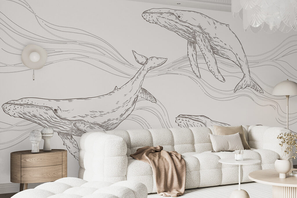 Baleias entre ondas — interior 1