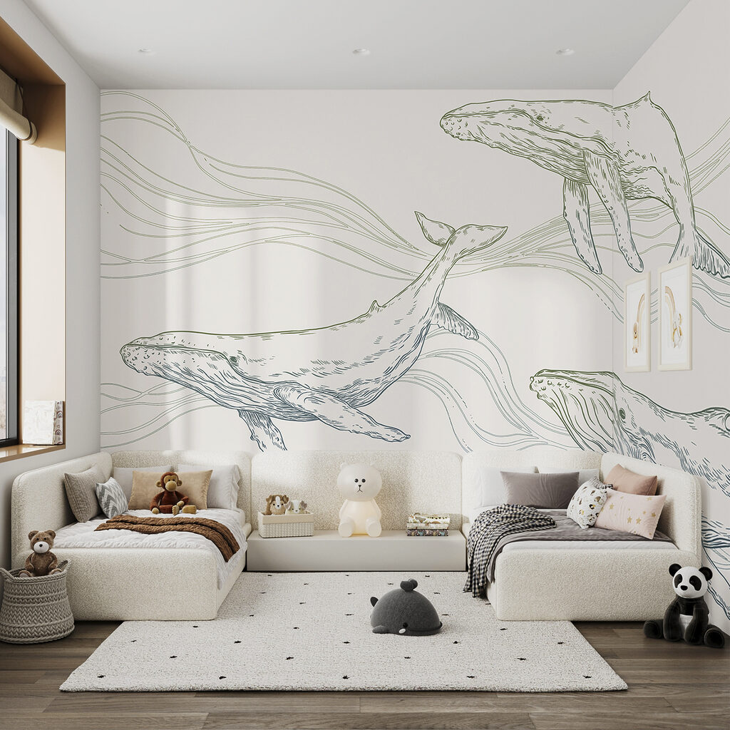 Baleias entre ondas — interior 1