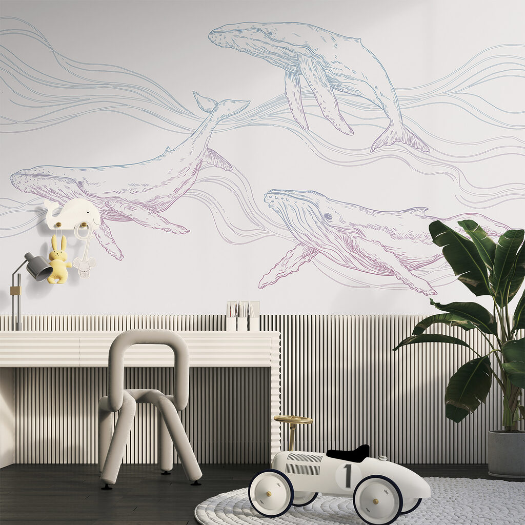 Baleias entre ondas — interior 2