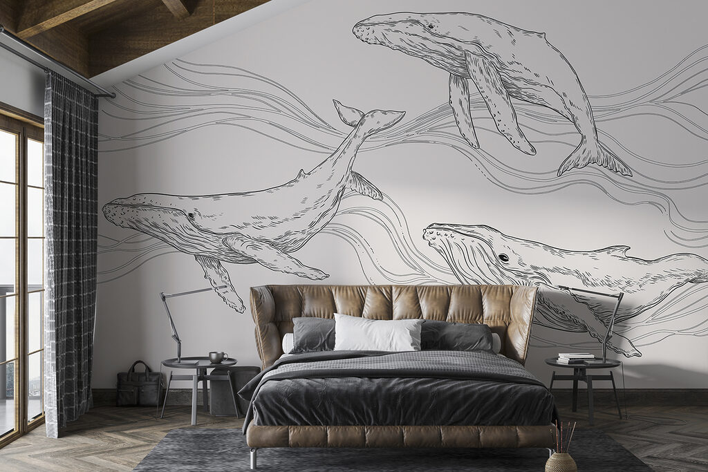 Baleias entre ondas — interior 1