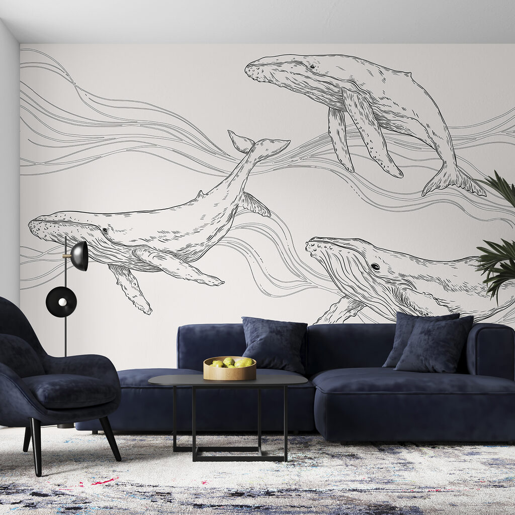 Baleias entre ondas — interior 2