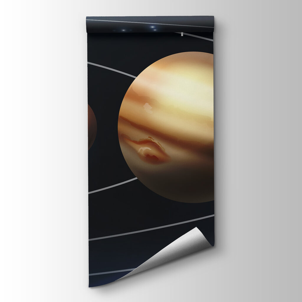 Planetas em órbita — vista do produto