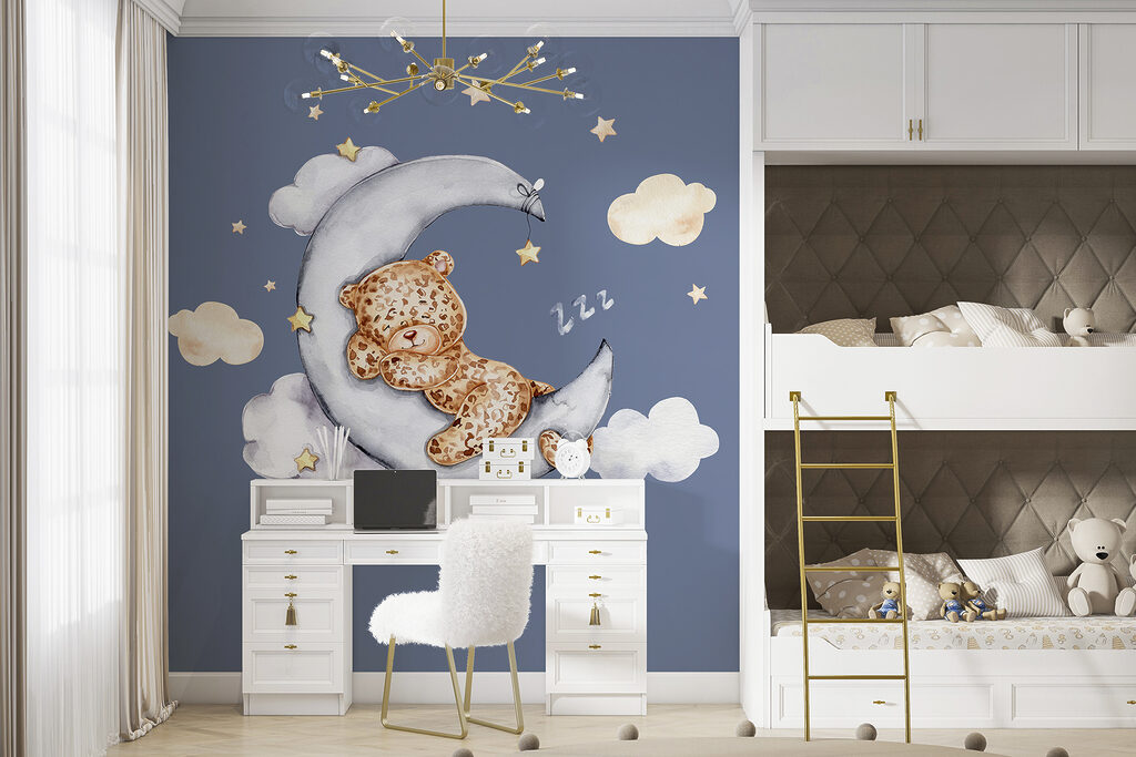 Gatinho malhado na lua — interior 3