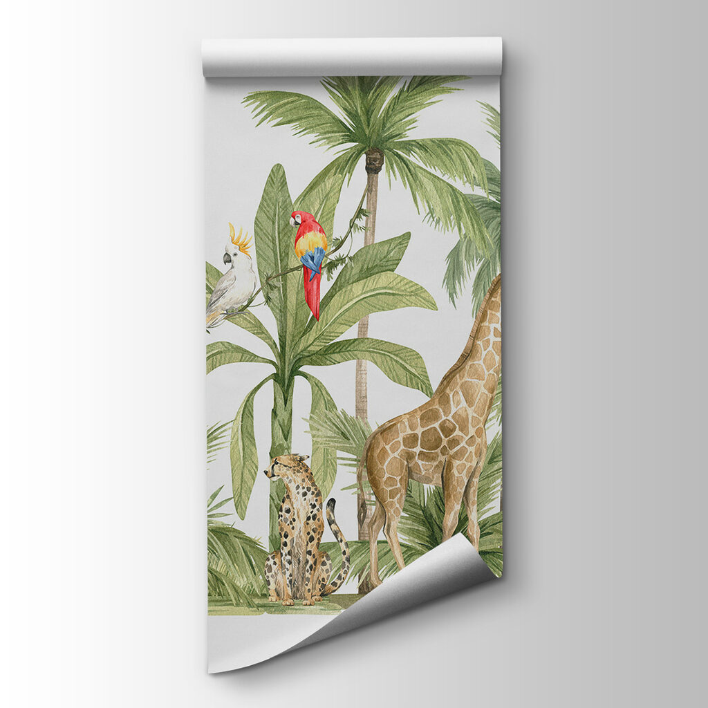 Girafa, zebra e chita — vista do produto