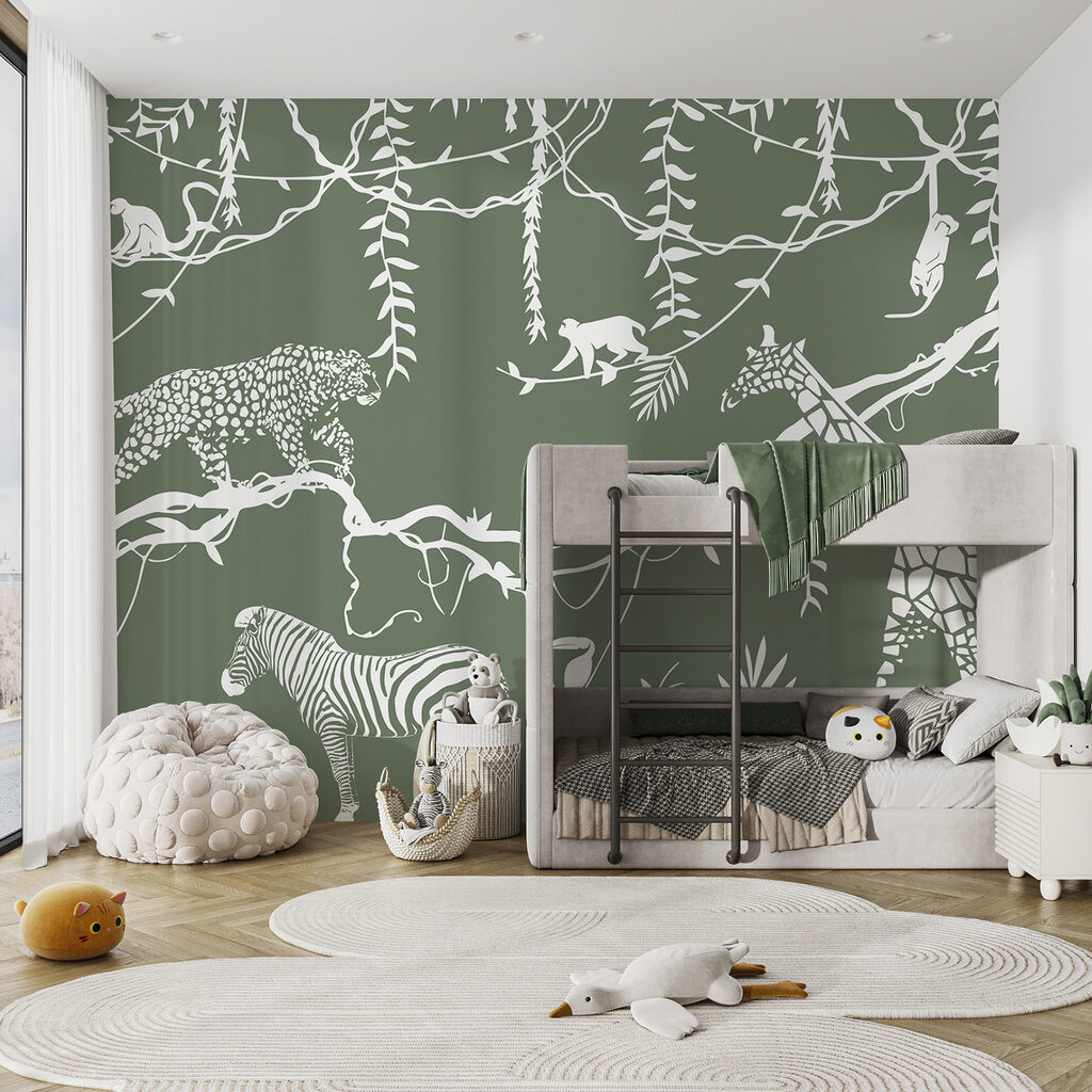 Animais em contornos brancos — interior 4