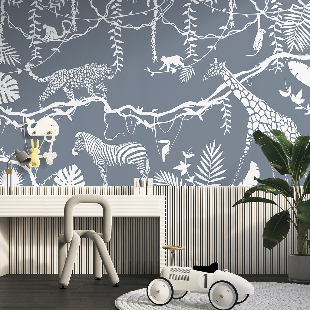 Animais em contornos brancos — interior 2