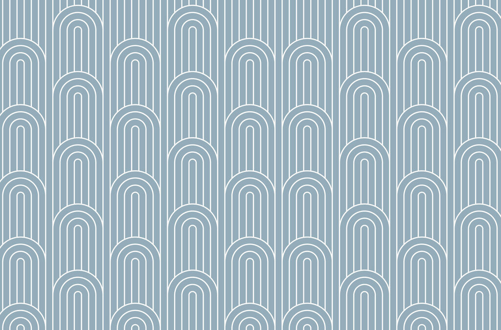 Arcos finos em fila — design completo