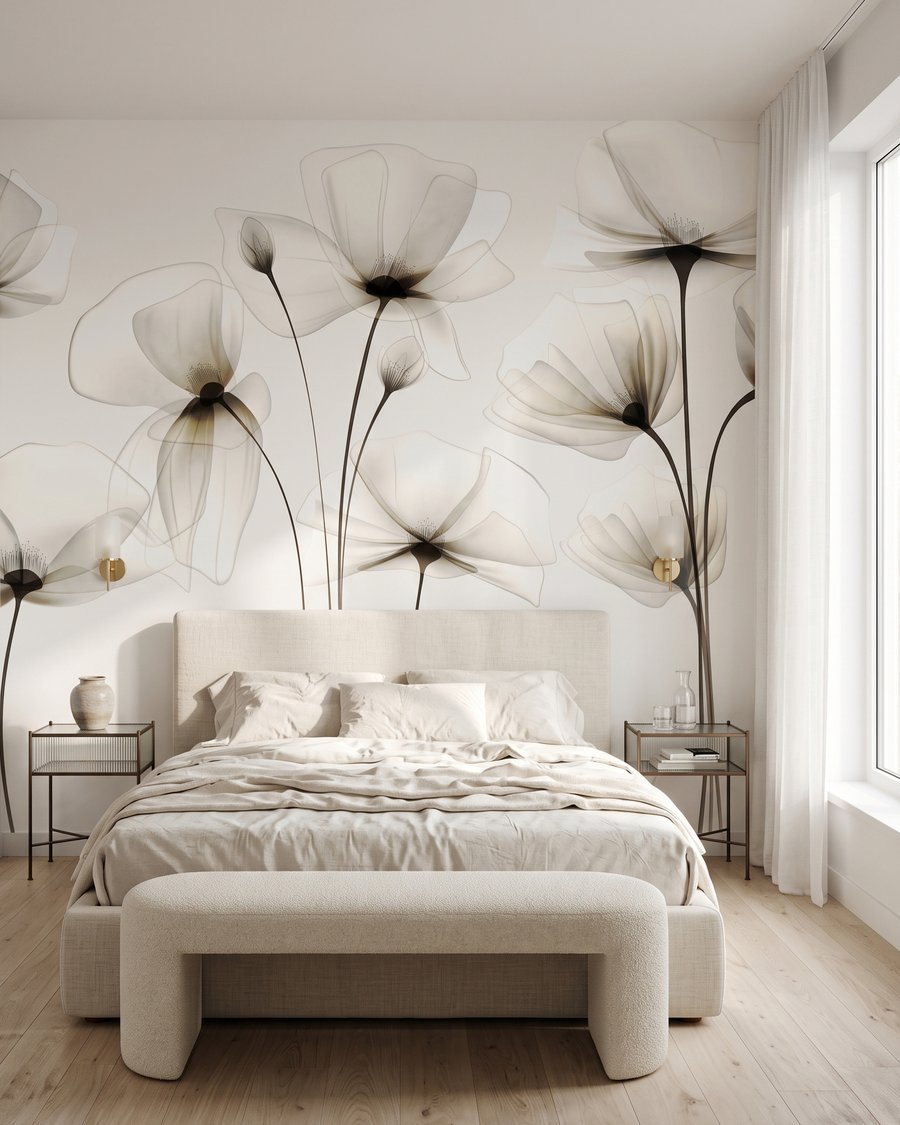 Flores de pétalas translúcidas — interior 2