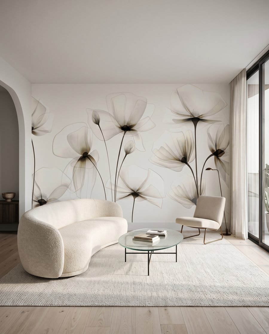 Flores de pétalas translúcidas — interior 4