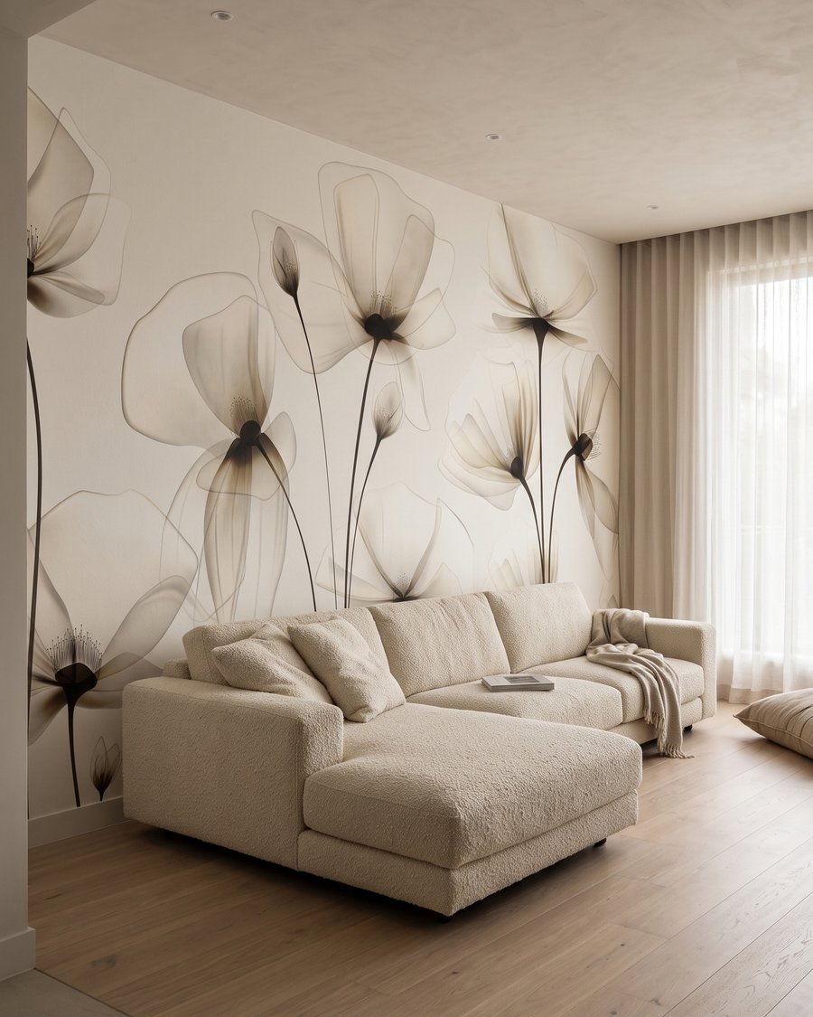 Flores de pétalas translúcidas — interior 5