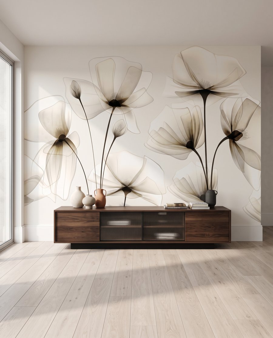 Flores de pétalas translúcidas — interior 6