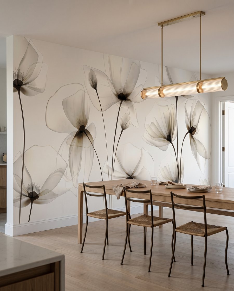 Flores de pétalas translúcidas — interior 1