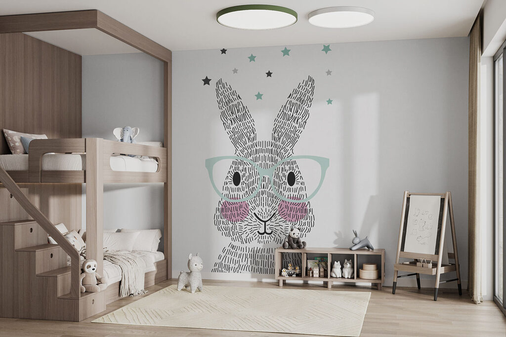 Coelho com óculos — interior 2