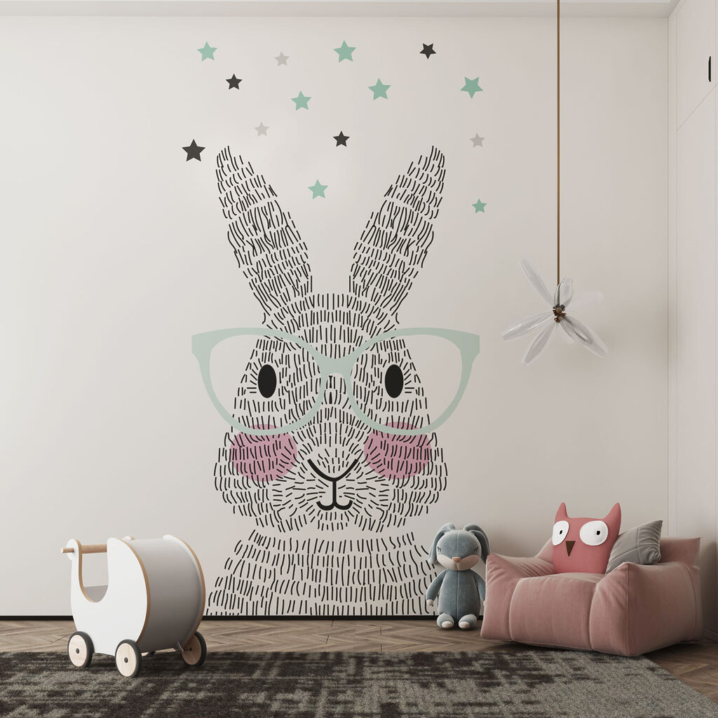 Coelho com óculos — interior 3