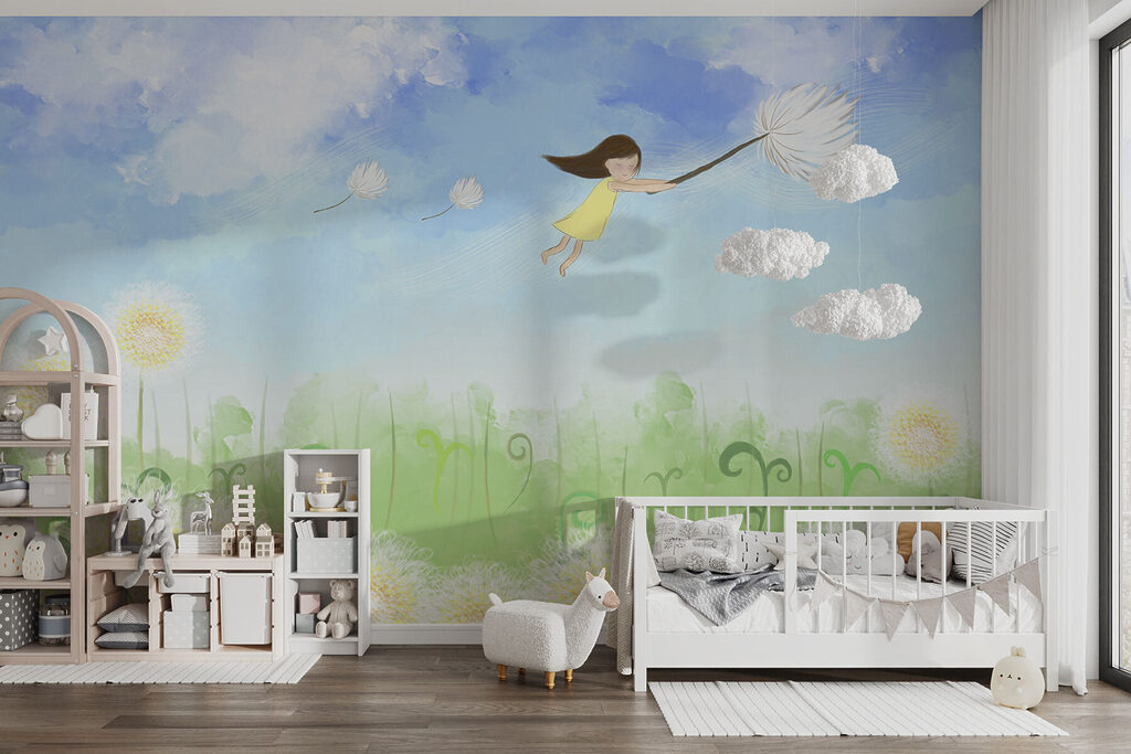 Menina a flutuar — interior 2