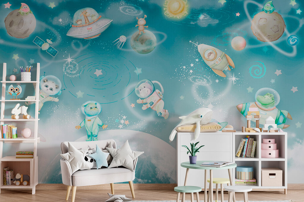 Astronautas e foguetões — interior 1