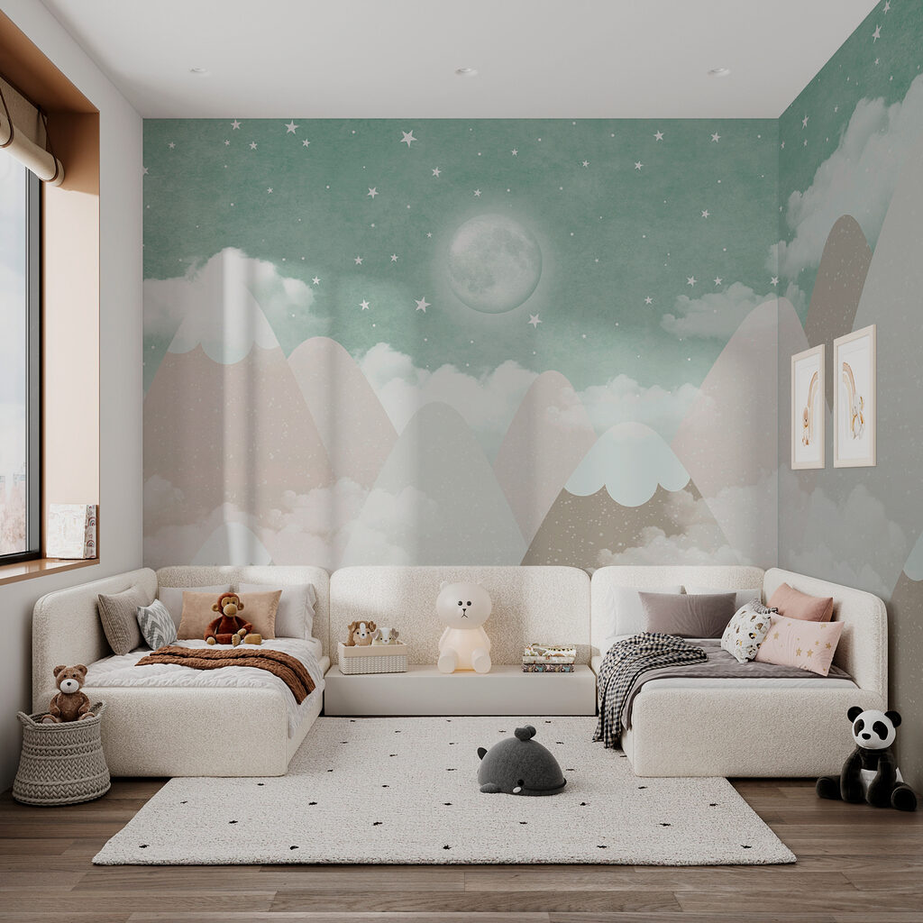 Montanhas nevadas ao luar — interior 2