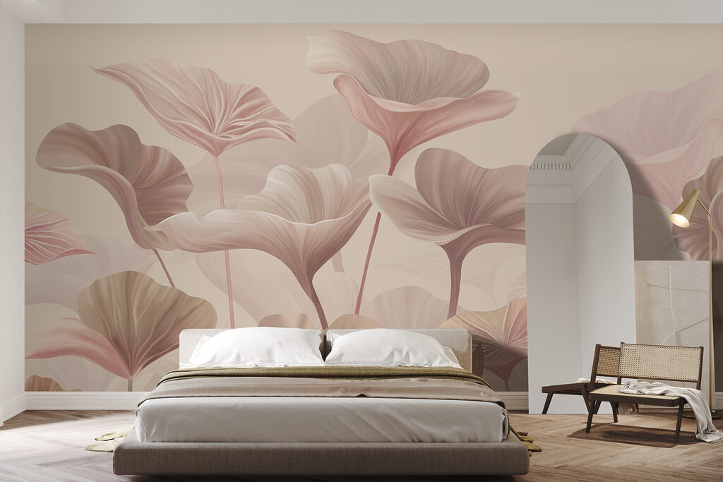 Folhas largas sobre hastes — interior 2