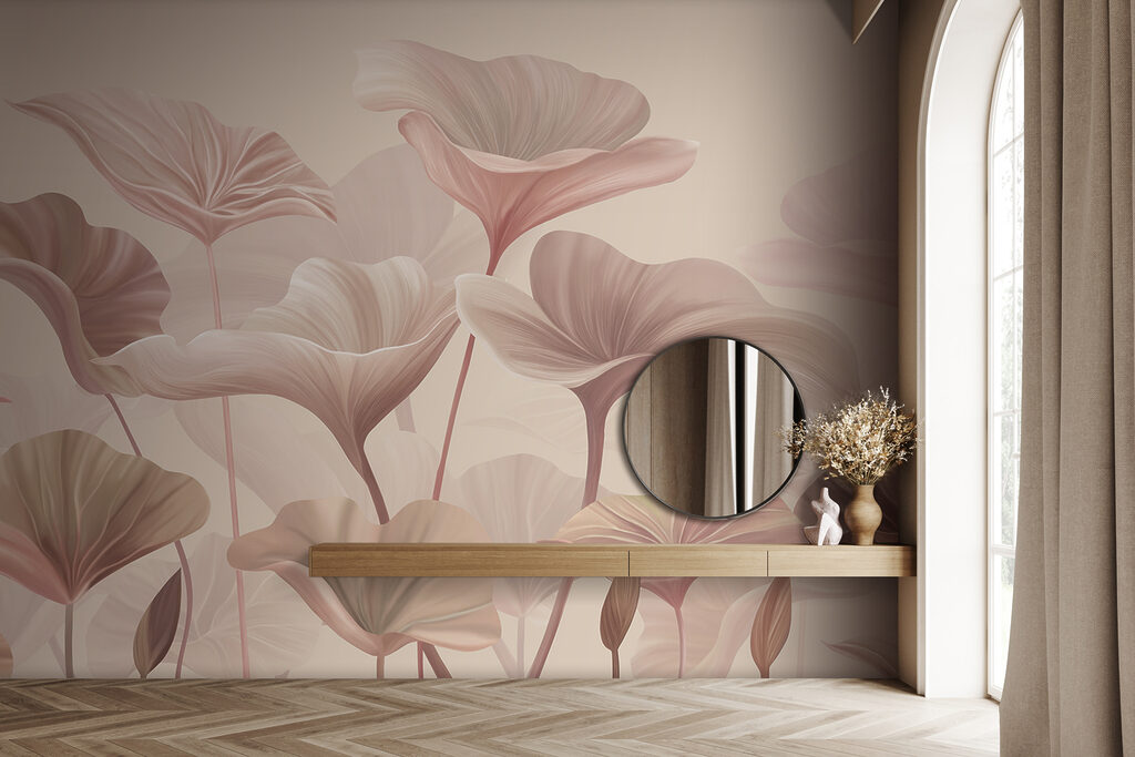 Folhas largas sobre hastes — interior 3