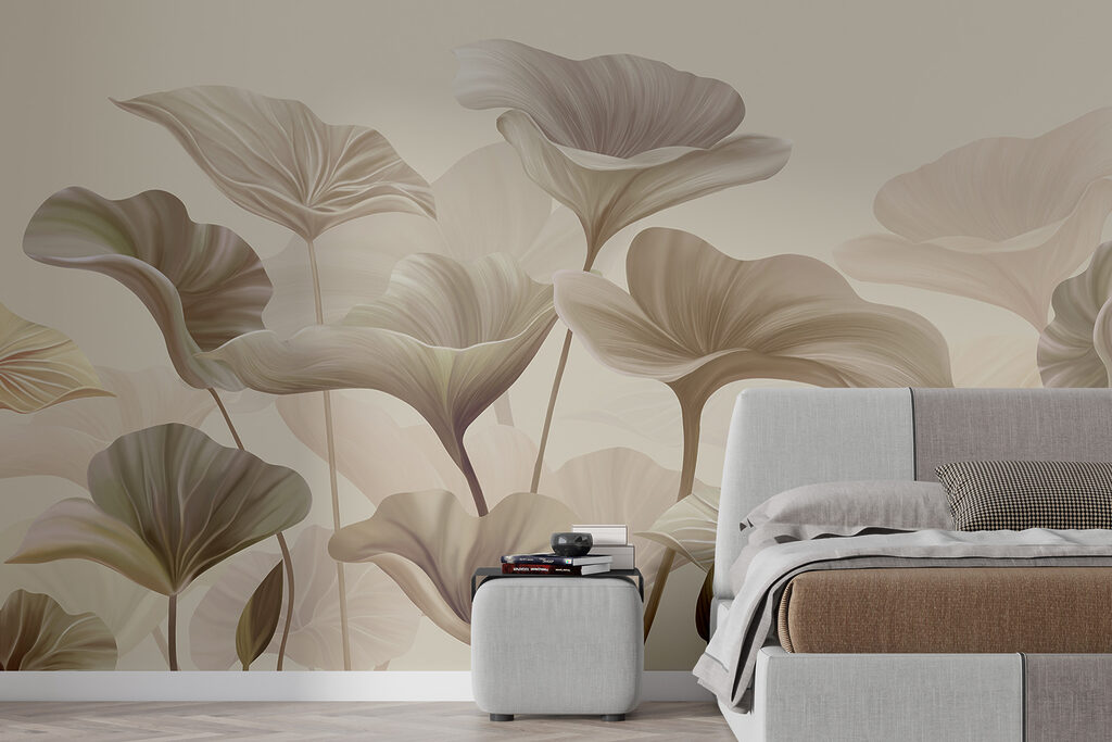 Folhas largas sobre hastes — interior 3
