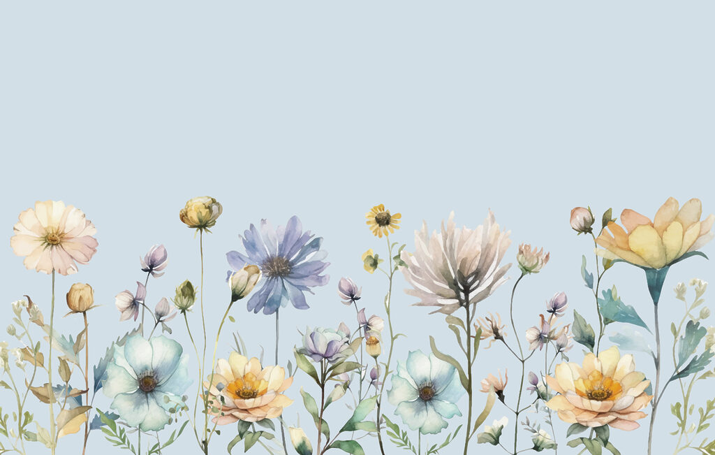 Pequenas flores de campo — design completo