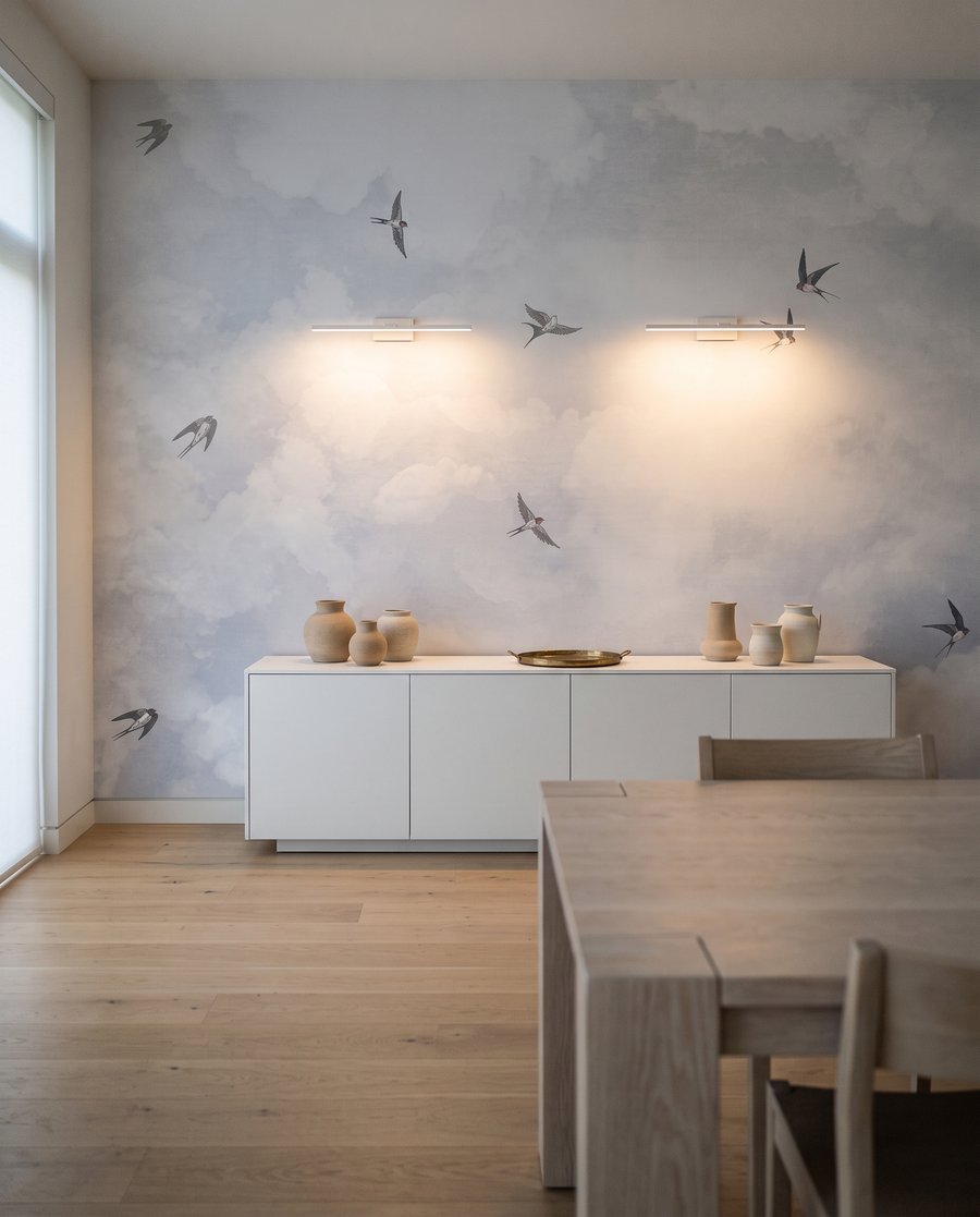 Aves entre nuvens — interior 1