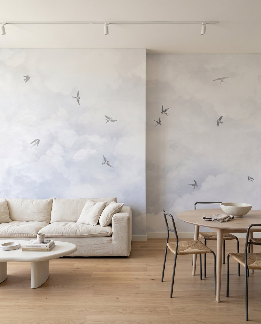 Aves entre nuvens — interior 3