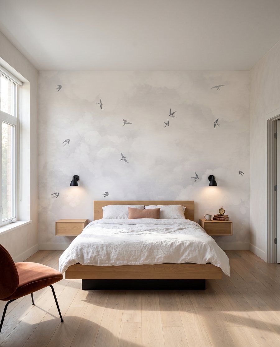 Aves entre nuvens — interior 2