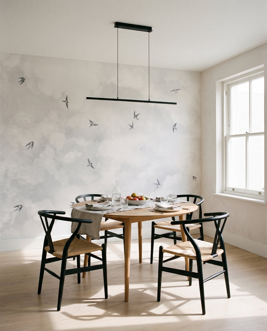 Aves entre nuvens — interior 1