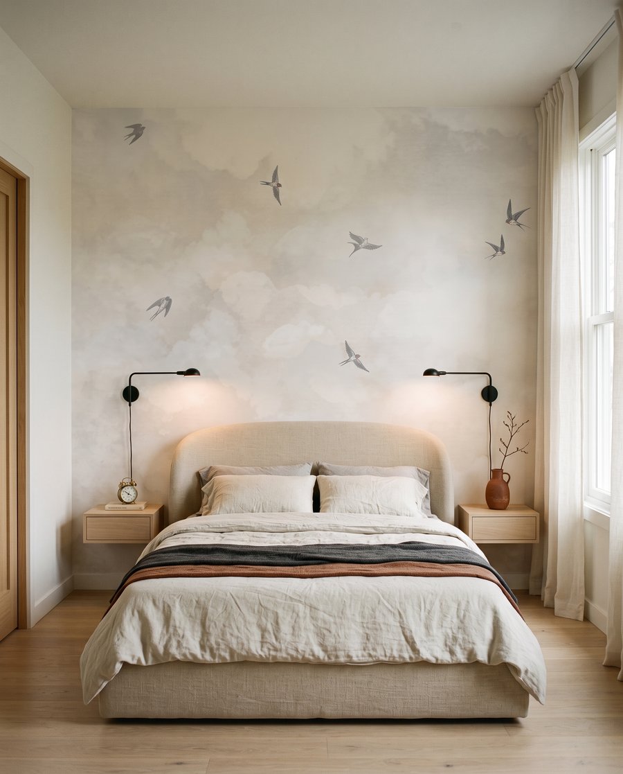 Aves entre nuvens — interior 2
