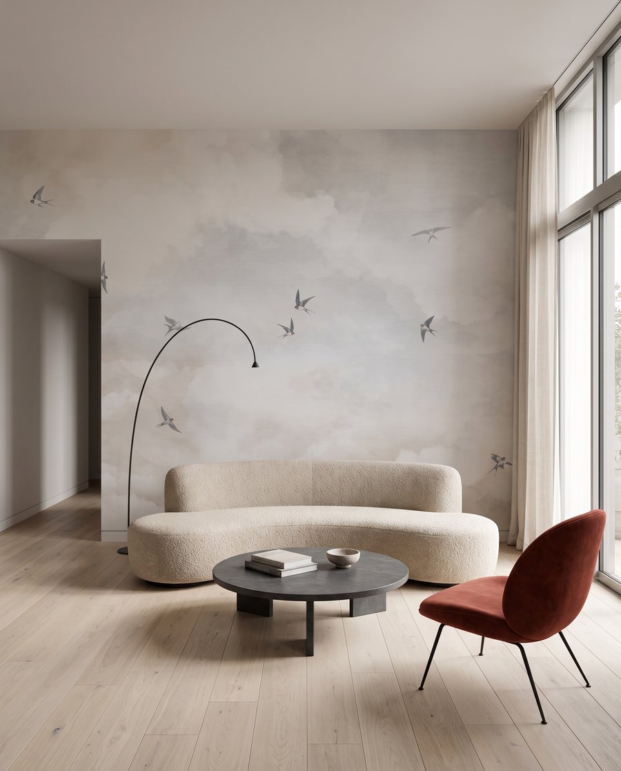 Aves entre nuvens — interior 5
