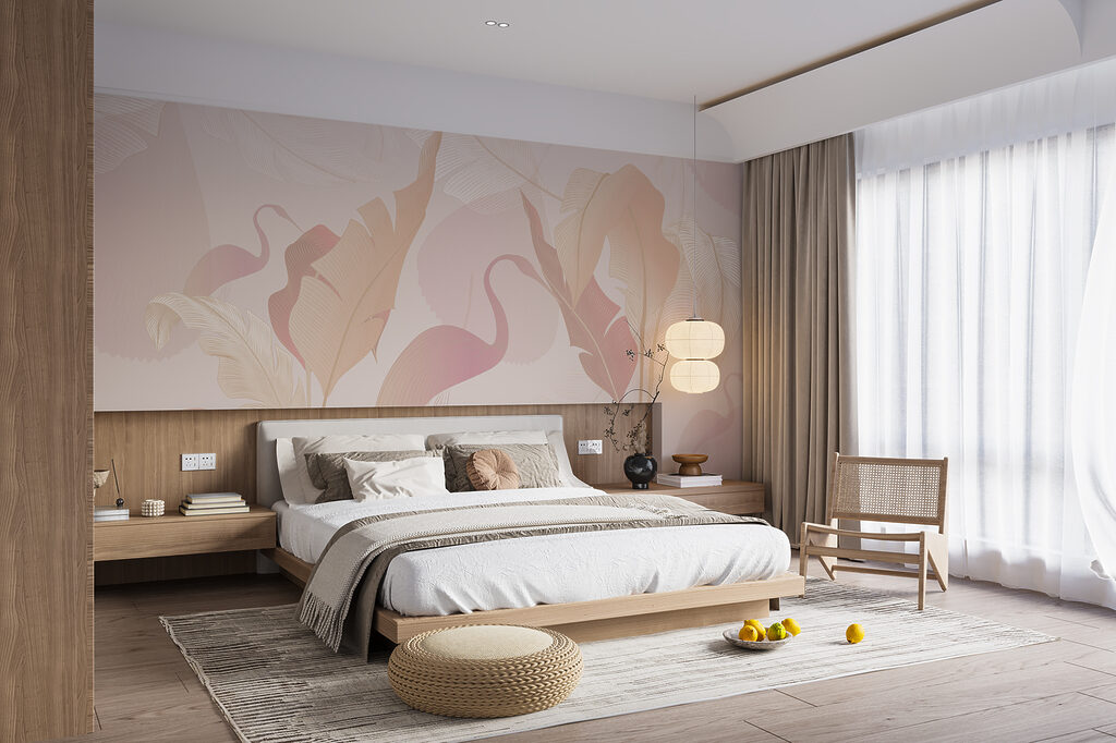 Silhuetas de flamingos — interior 1